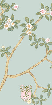 Chinoiserie Branch - Green Gift Tag