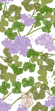 Lavender Geranium Gift Tag