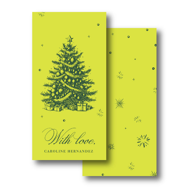 All is Bright Green Gift Tag