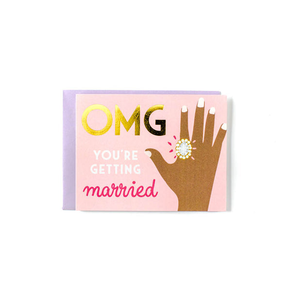 OMG - Pink Greeting Card