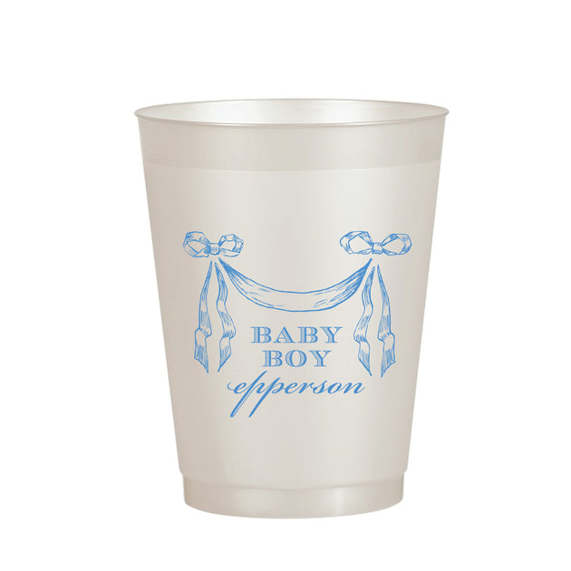 Boy Ribbon Banner Cup – Sweet Caroline Designs