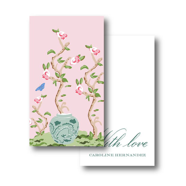 Abstract Chinoiserie Gift Tag
