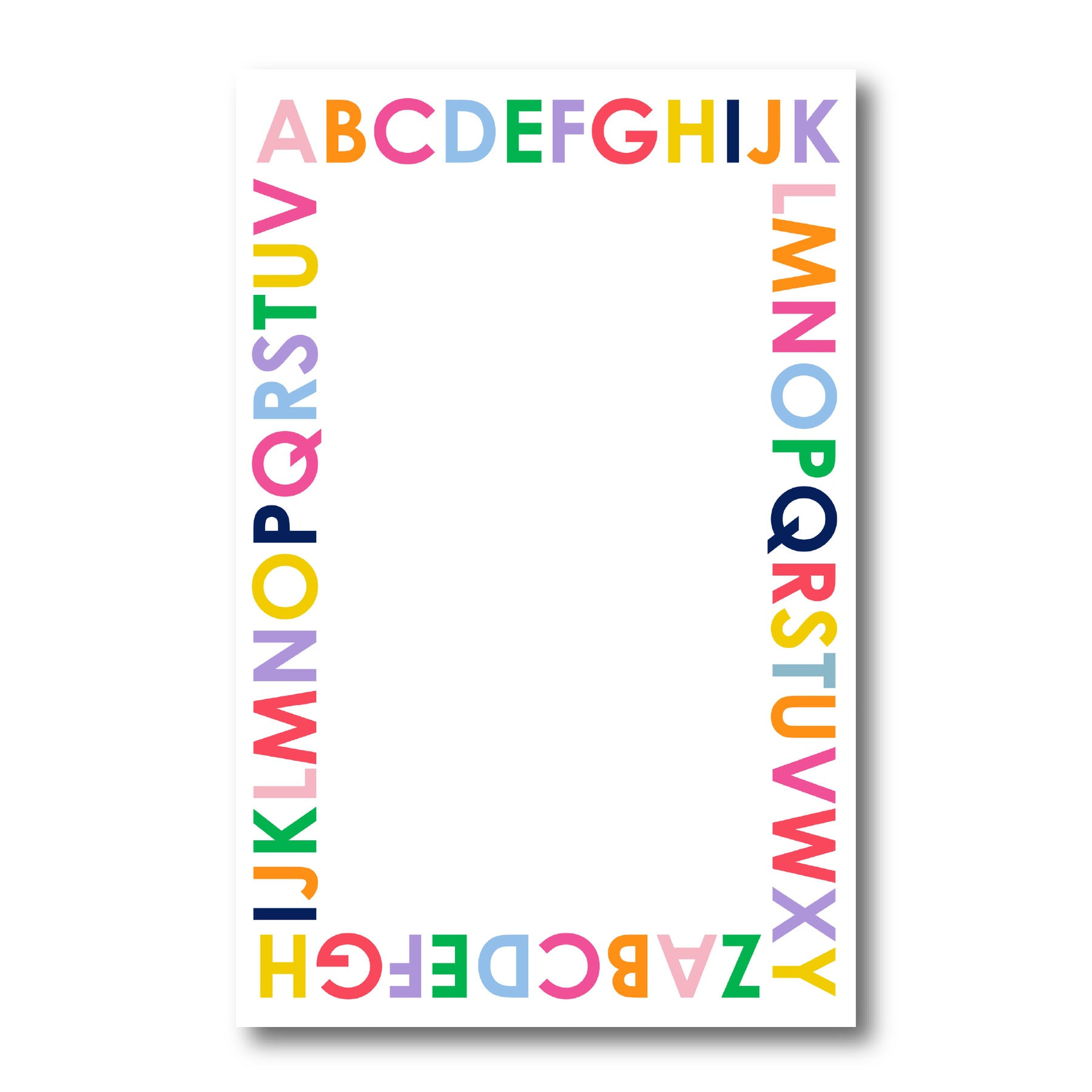 Alphabet Notepad – Sweet Caroline Designs