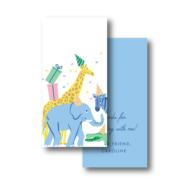 Animal Party Gift Tag