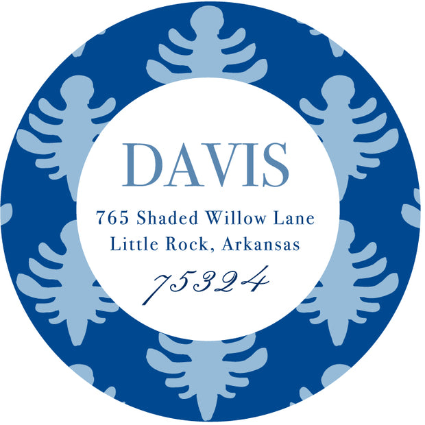 Sticker Blue Block Blue Block Print Return Sticker – Sweet Caroline Designs