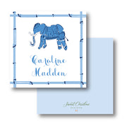 Blue Elephant Calling Card