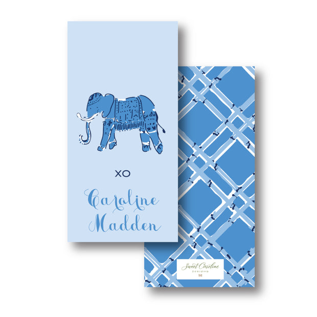 Blue Elephant Gift Tag