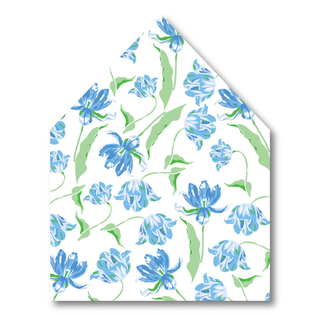 Blue Tulips Envelope Liner