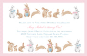 Bunnies & Bows Invitation