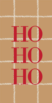 Camel Plaid - Vertical Gift Tag