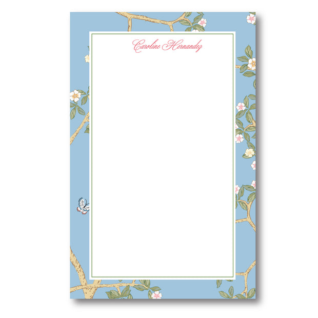 Chinoiserie Branch - Blue Notepad