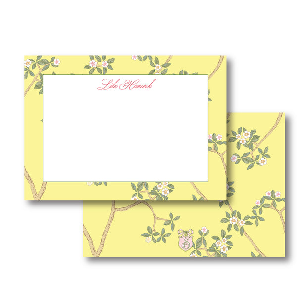 Chinoiserie Branch - Yellow Stationery