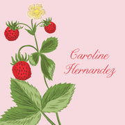 Chinoiserie Strawberry Calling Card