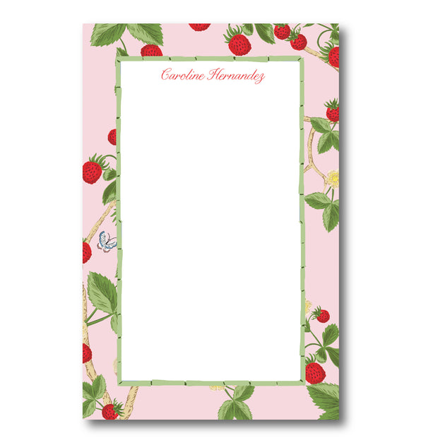 Chinoiserie Strawberry Notepad