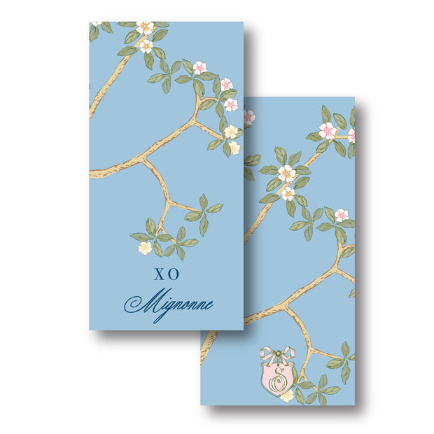 Chinoiserie Branch - Blue Gift Tag