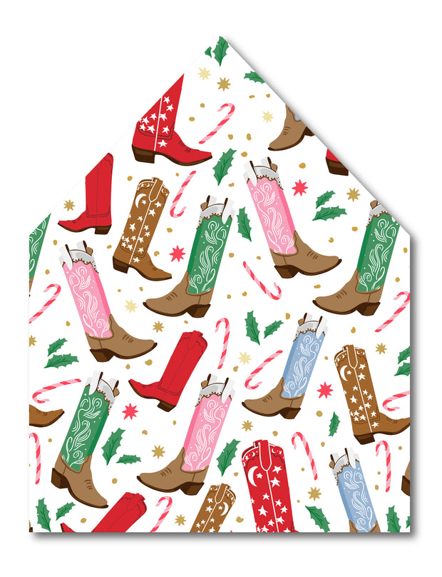 Christmas Boots Envelope Liner