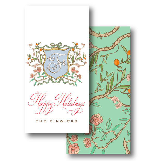 Christmas Chinoiserie Branch Gift Tag