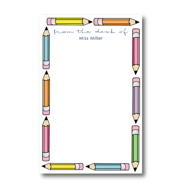 Colorful Pencils Notepad