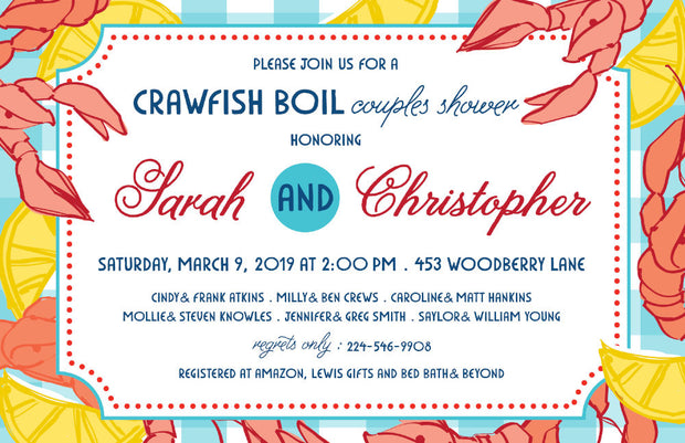 Crawfish Boil Invitation