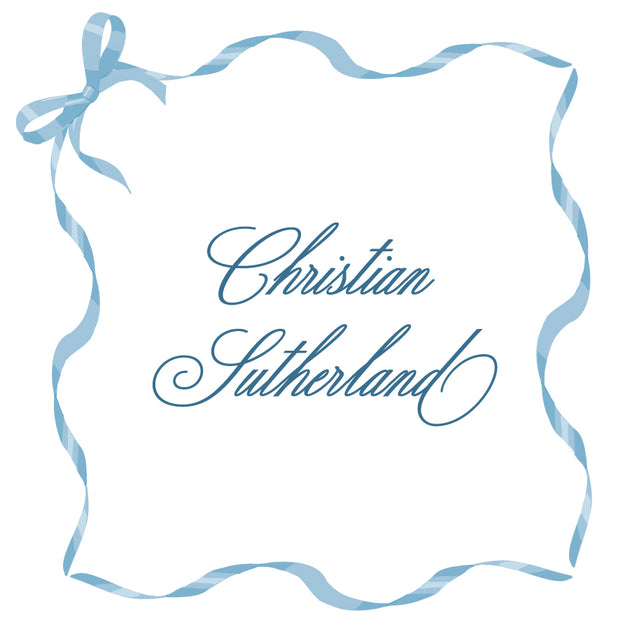 Blue Ribbon Calling Card – Sweet Caroline Designs