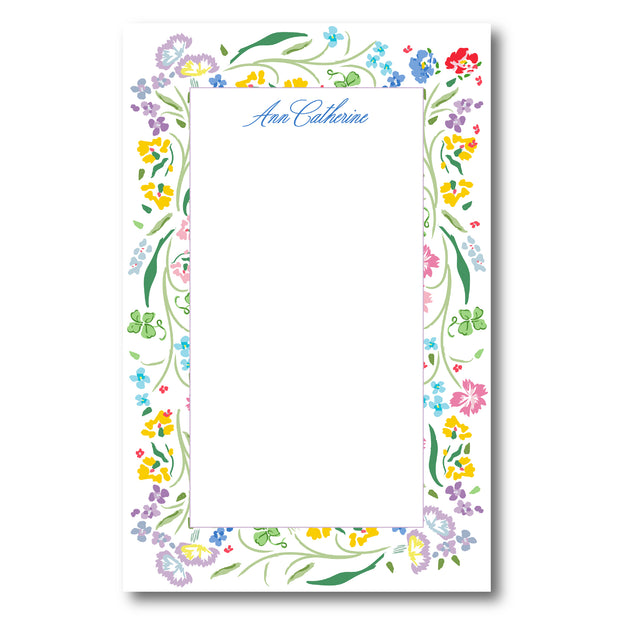 French Flower Notepad