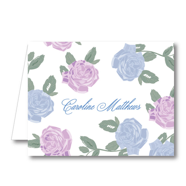 Garden Roses Folded Notecard