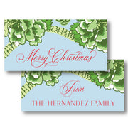 Green Chinoiserie - Horizontal Gift Tag