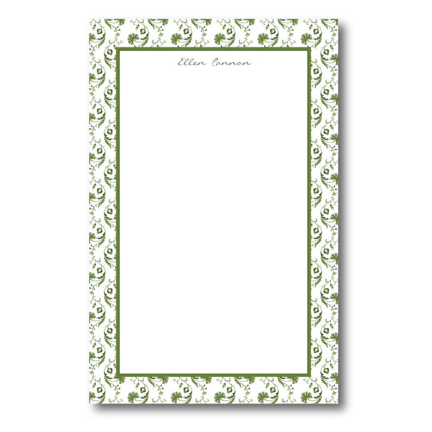 Green Scallop Notepad