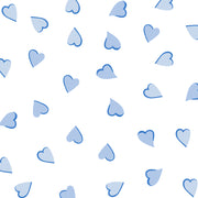 Happy Hearts Blue Calling Card