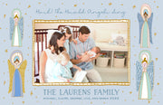 Herald Angels Border - Landscape Christmas Card