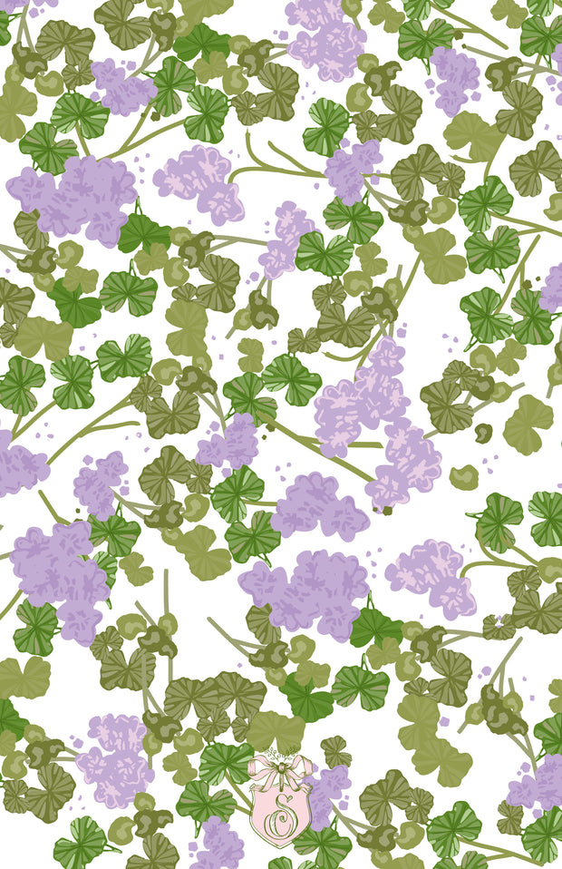 Lavender Geranium Invitation