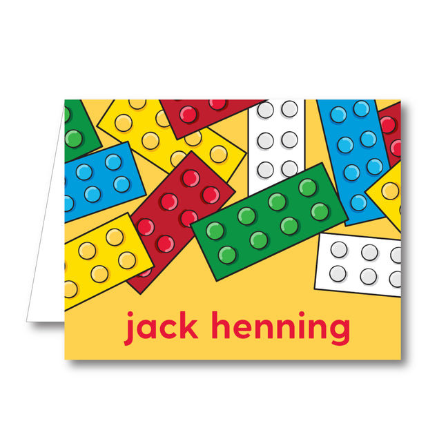 Lego Folded Notecard