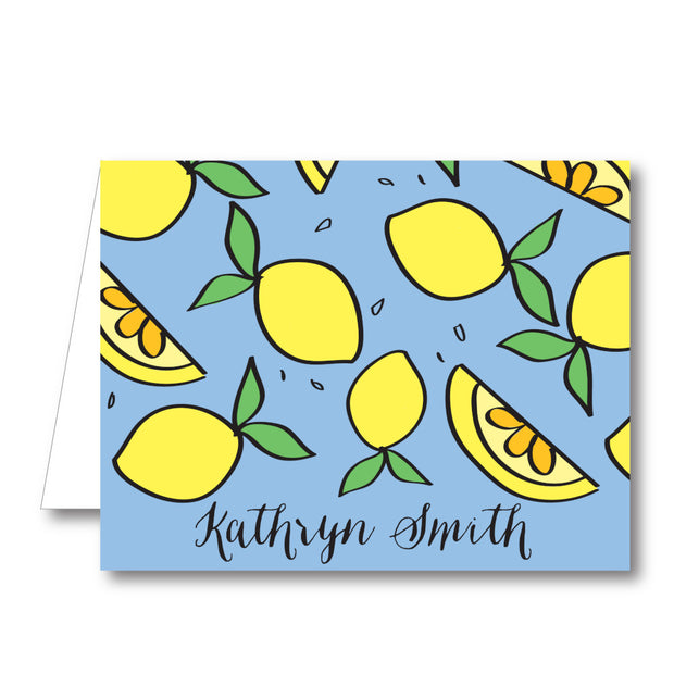 Lemon Folded Notecard
