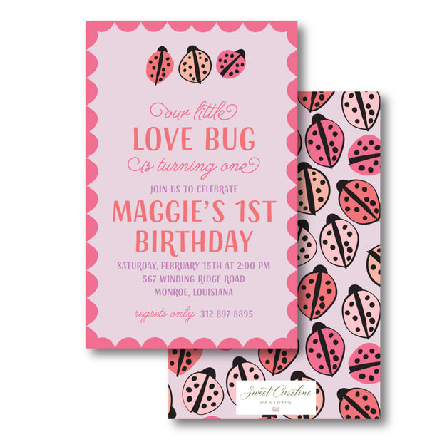 Love Bug Invitation
