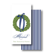 Navy Stripe Garland Gift Tag