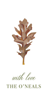 Oak Leaf Gift Tag