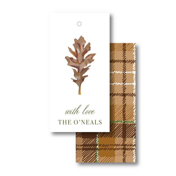 Oak Leaf Gift Tag