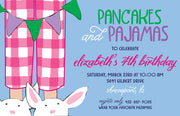 Pajamas & Pancakes Invitation