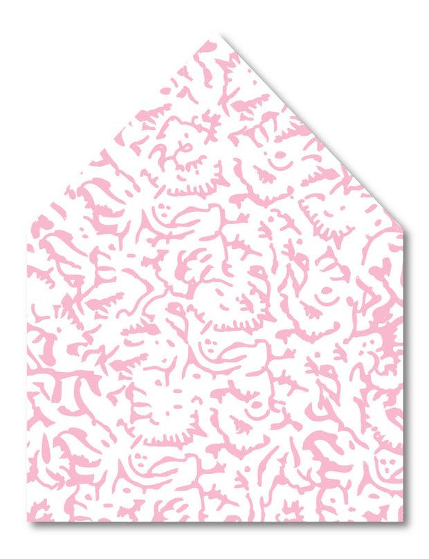 Pink Carnation Envelope Liner