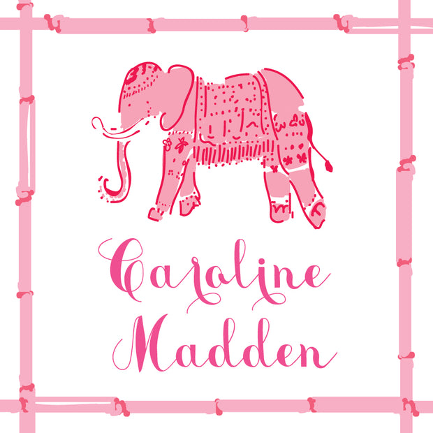Pink Elephant Calling Card
