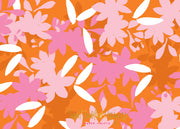 Pink Orange Floral Stationery