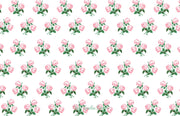 Pink Rose Bouquet Invitation - Landscape