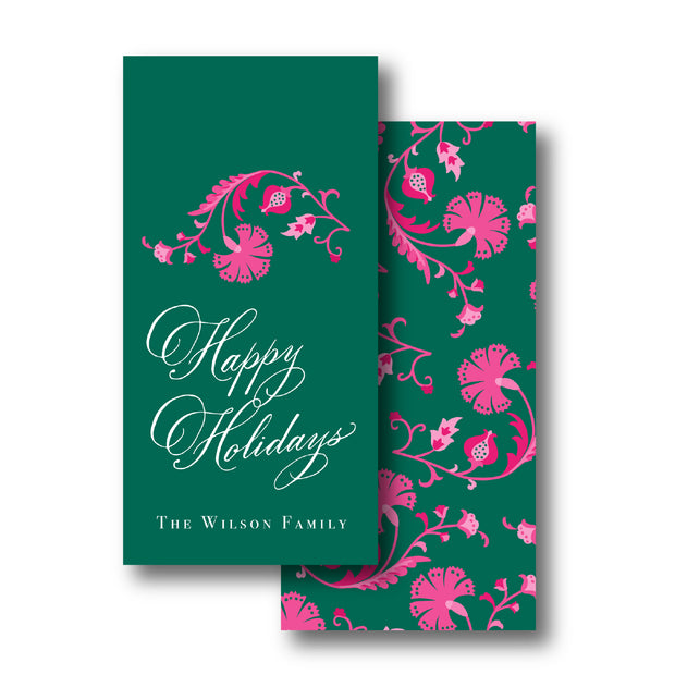 Pink Scallop Floral Gift Tag