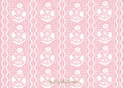 Pink Scallop Flower Stationery