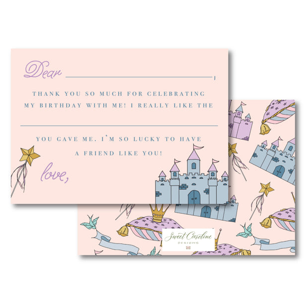 Pretty Princess Fill in the Blank Stationery