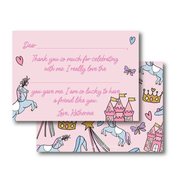 Princess Fill in the Blank Stationery – Sweet Caroline Designs