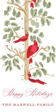 Red Birds Gift Tag