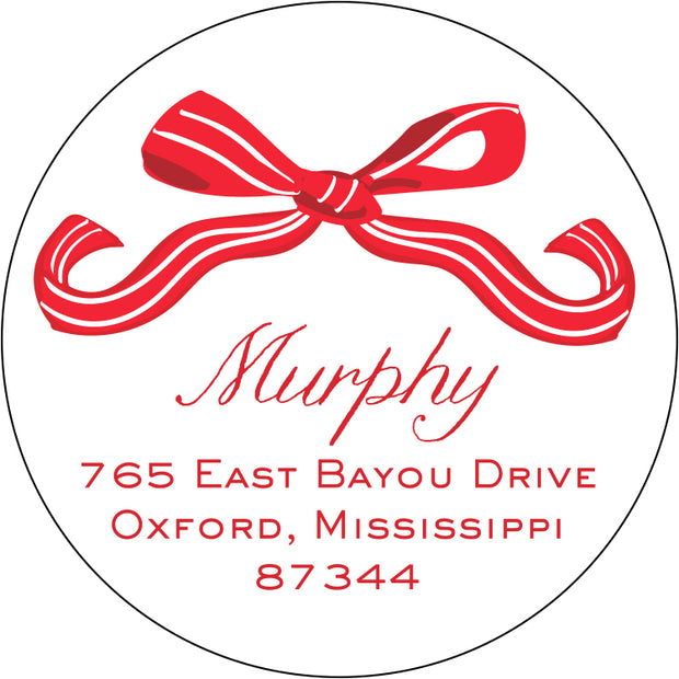 Red Return Sticker Red Sash Return Sticker – Sweet Caroline Designs
