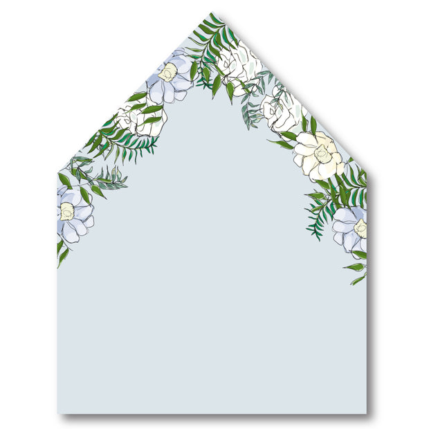 Spring Floral - Blue Envelope Liner