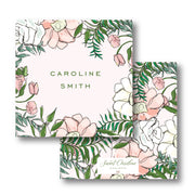 Spring Floral - Pink Calling Card